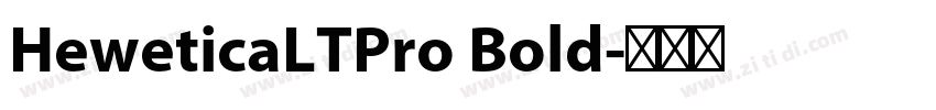 HeweticaLTPro Bold字体转换